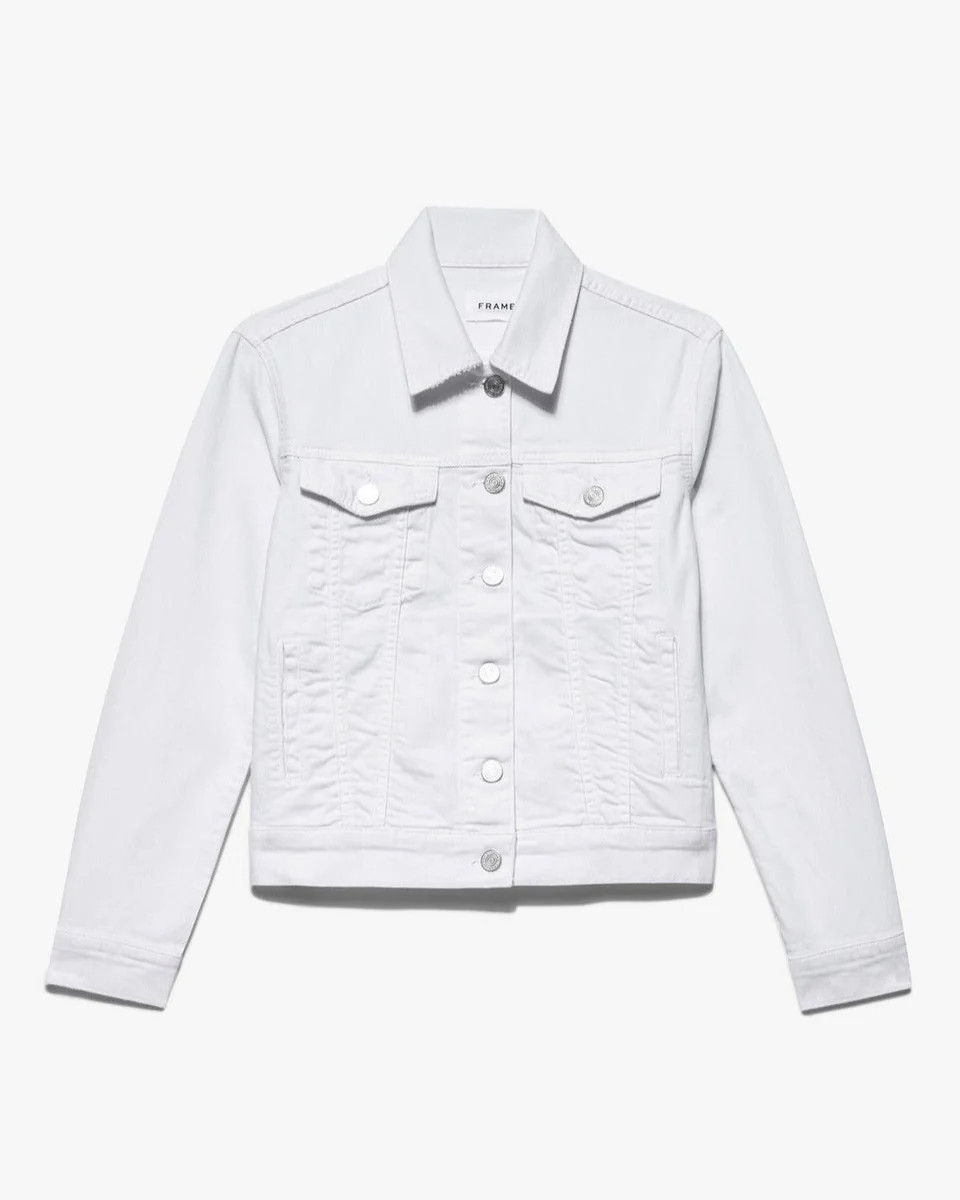 Le Vintage Denim Jacket in White | WEST2WESTPORT