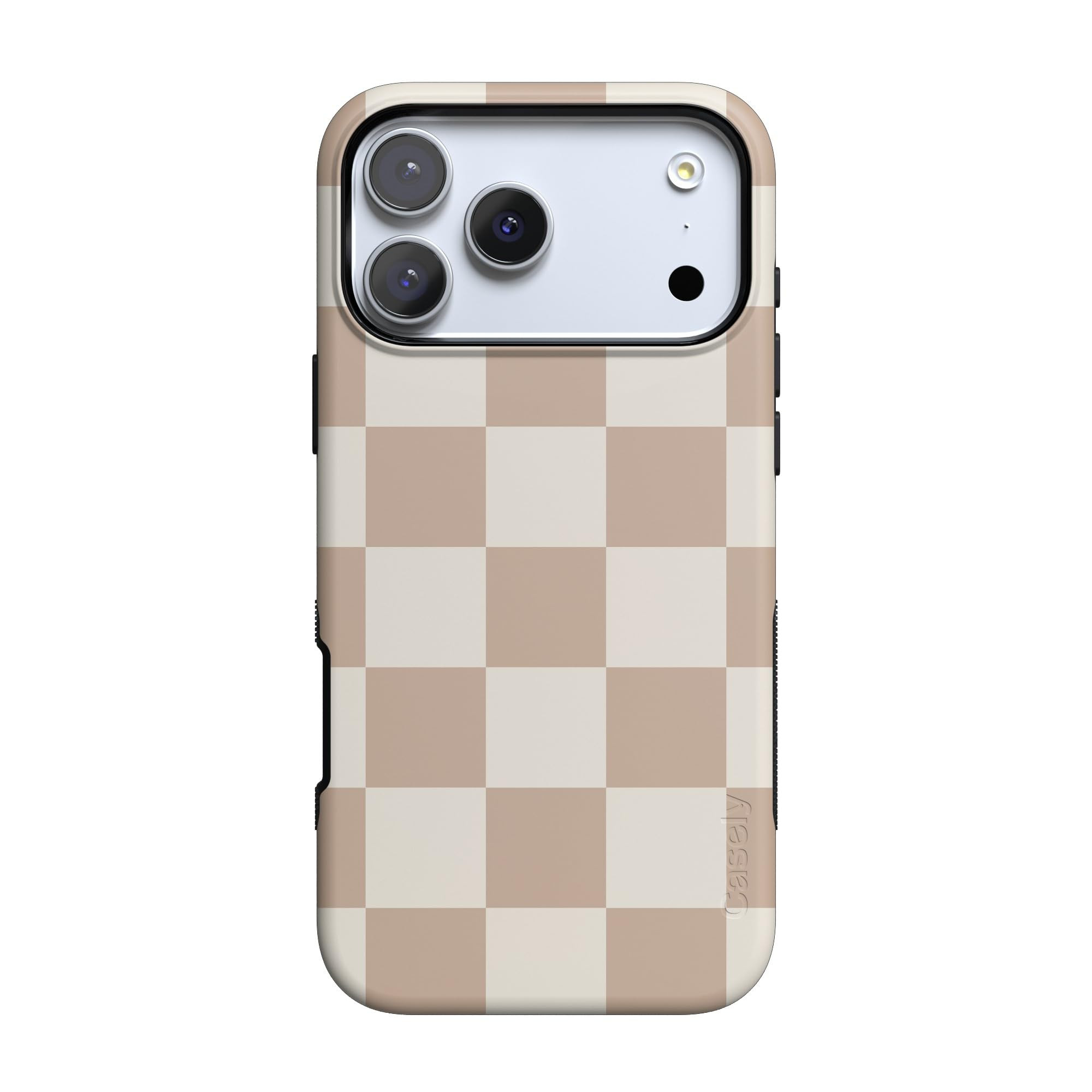Casely iPhone 17 Pro Max Case | Fit Check | Neutral Checkerboard | Bold Protective Design | Compa... | Amazon (US)