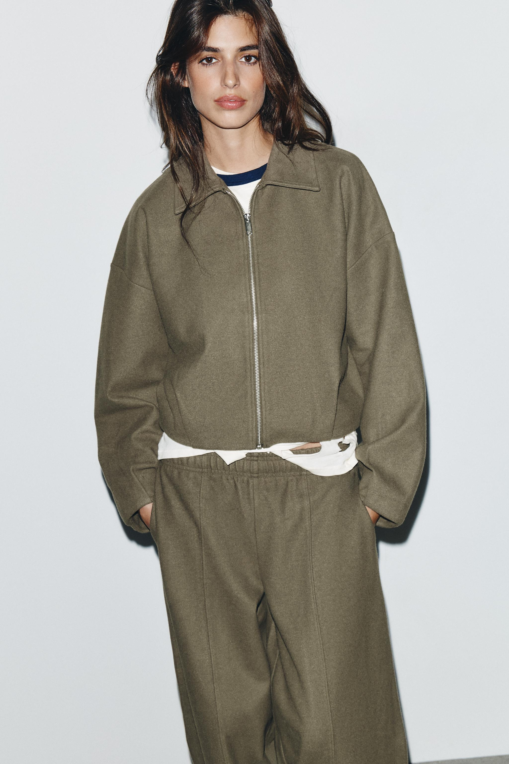 ZIPPERED SOFT BOMBER JACKET | Zara US