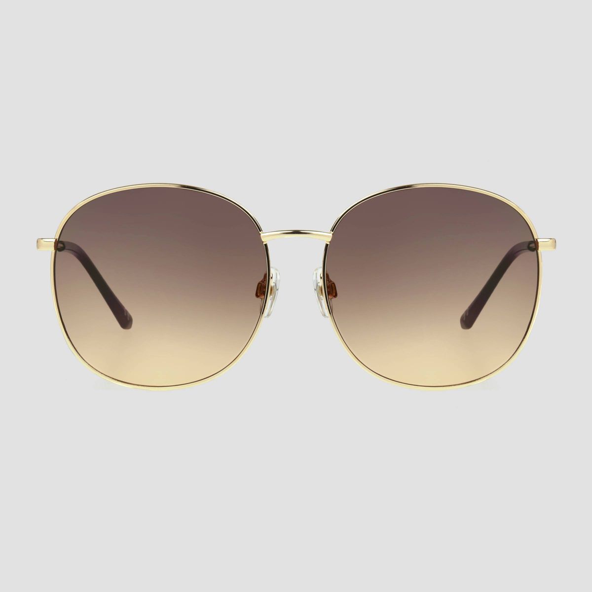 Women's Oversized Metal Round Sunglasses - Universal Thread™ Gold | Target