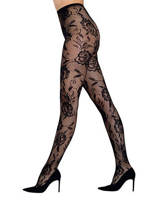 Women's Floral Net 1 Pair of Tights | Macy's