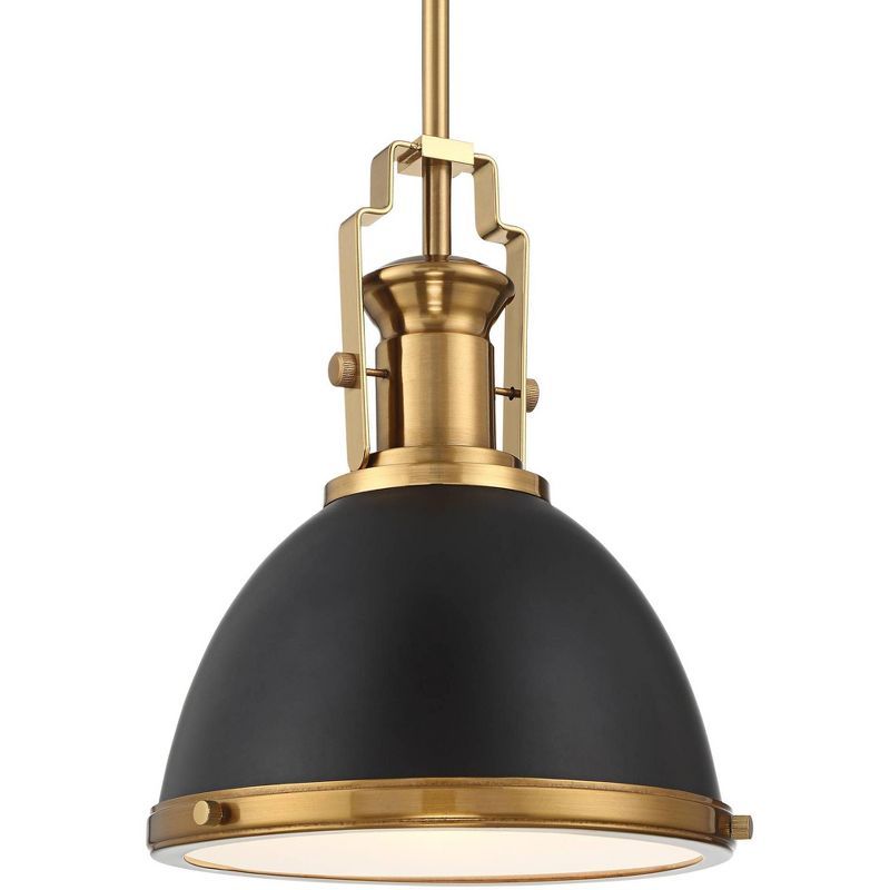 Possini Euro Design Black Burnished Brass Mini Pendant Light 9 3/4" Wide Modern Bowl Fixture for ... | Target