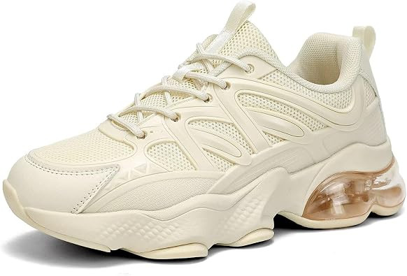 Womens Walking Running Shoes Air Cushion Tennis Sneakers Fashion Breathable Basketball Sport Gym ... | Amazon (US)