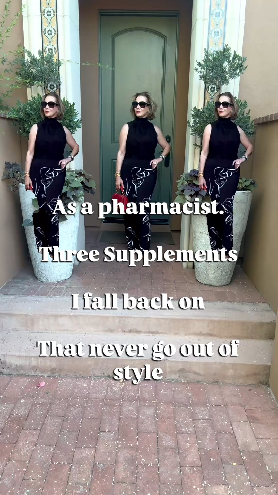 As a pharmacist I’m sharing these 3 supplements that I always fall back on that never go out of style.”



As a 61 year old pharmacist, I am all about healthy aging from the inside out! 

These supplements never go out of style! 

✨Omega 3 Fatty Acids -a top pick for me this multi tasking supplement is great for beautiful glowing skin, heart health, cognitive health , mood and immunity … all so very important in menopause. 

✨ A probiotic - A healthy gut is a healthy body! Gut health truly is the basis for optimal health to reduce bloating, improve immunity and even beautiful healthy skin! 

✨Magnesium- so important for cellular function to help with relaxation and also keep things ‘moving’ . If you can’t sleep at night, I highly recommend! 


Be sure to check with a medical professional before starting any supplement routine! This post is informational only and not medical advice! 

Follow along @thefulfilledpharmacist for midlife information and inspiration!

#LTKselfcare #LTKOver40
