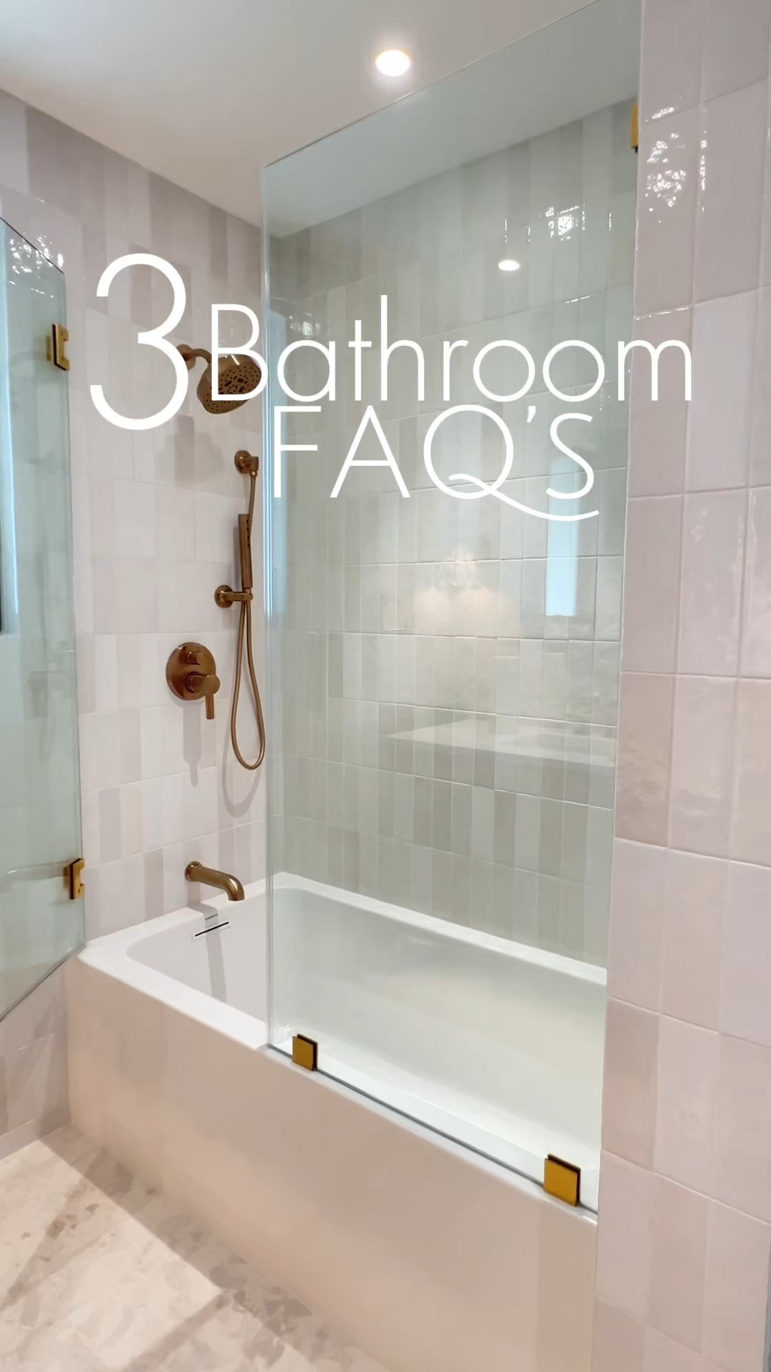 3 bathroom white subway tile FAQ’s. 

1. Bright white grout
2. 1/16 spacers 
3. Cloe tile


#LTKHome
