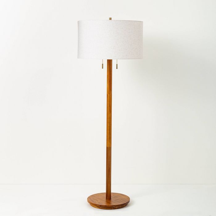 Wood Floor Lamp (Includes LED Light Bulb) - Hearth &#38; Hand&#8482; with Magnolia | Target