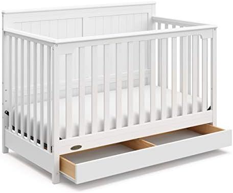 Graco Hadley 4-in-1 Convertible Crib with Drawer, White, Easily Converts to Toddler Bed Day Bed o... | Amazon (CA)