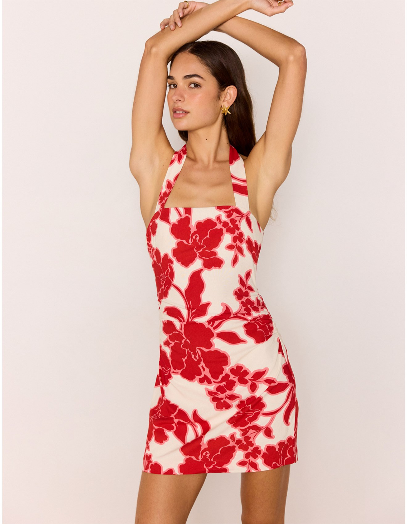 ROSELA HALTER MINI DRESS | David Jones (Australia & New Zealand)