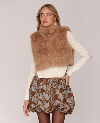 Women's Sleeveless Cropped Vest | Macy's