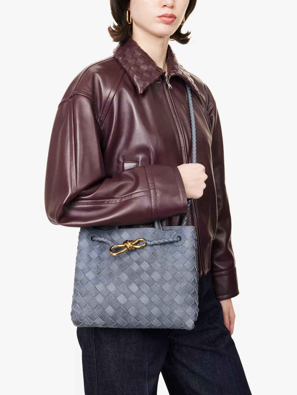 Andiamo Small Suede Tote Bag | Selfridges