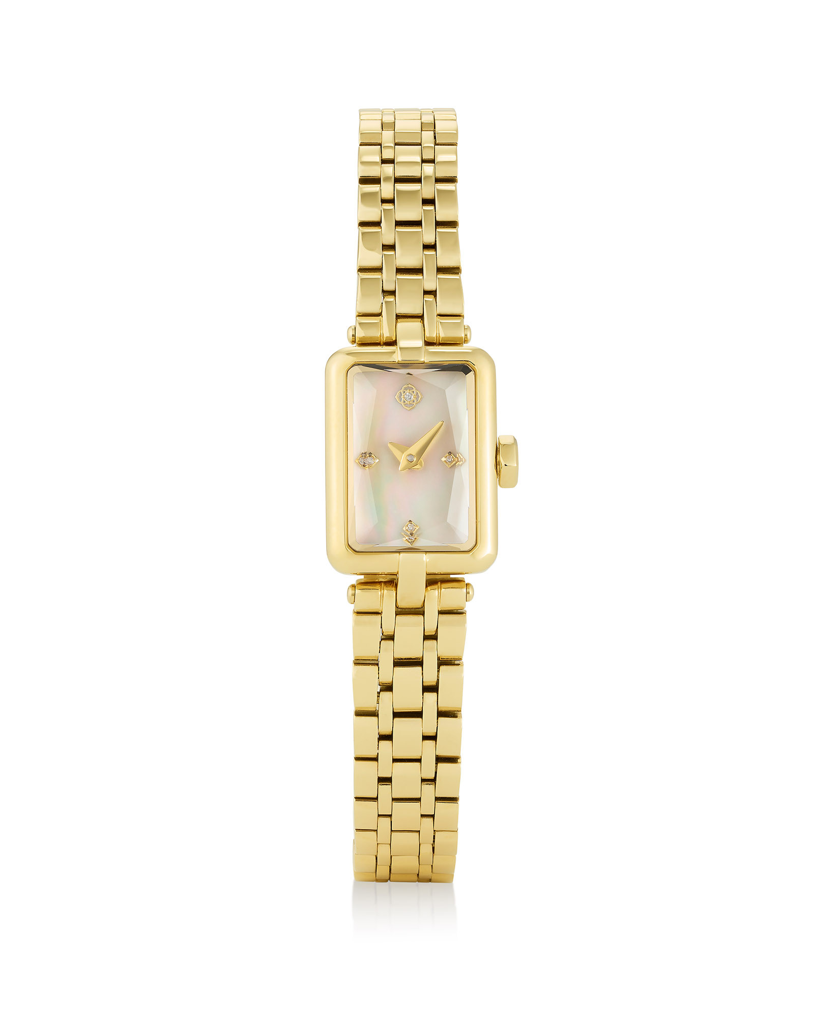 Adela Gold Tone Stainless Steel Watch in Ivory Mother-of-Pearl | Kendra Scott | Kendra Scott
