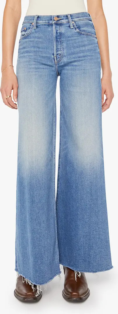 The Tomcat Swisher Sneak Frayed Wide Leg Jeans | Nordstrom
