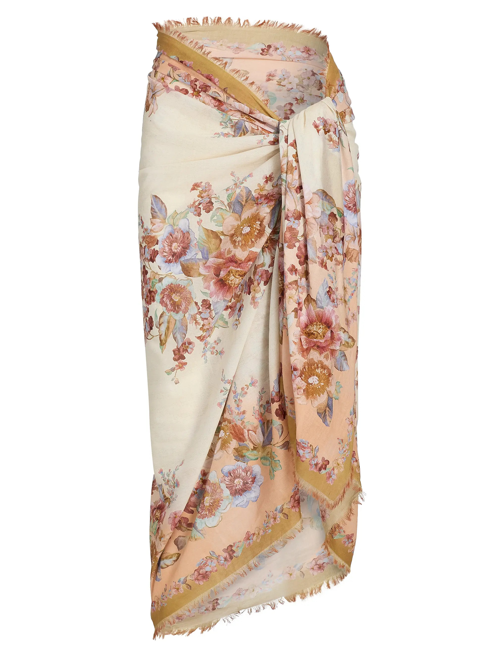 Zimmermann Floral Cotton Pareo | Saks Fifth Avenue | Saks Fifth Avenue