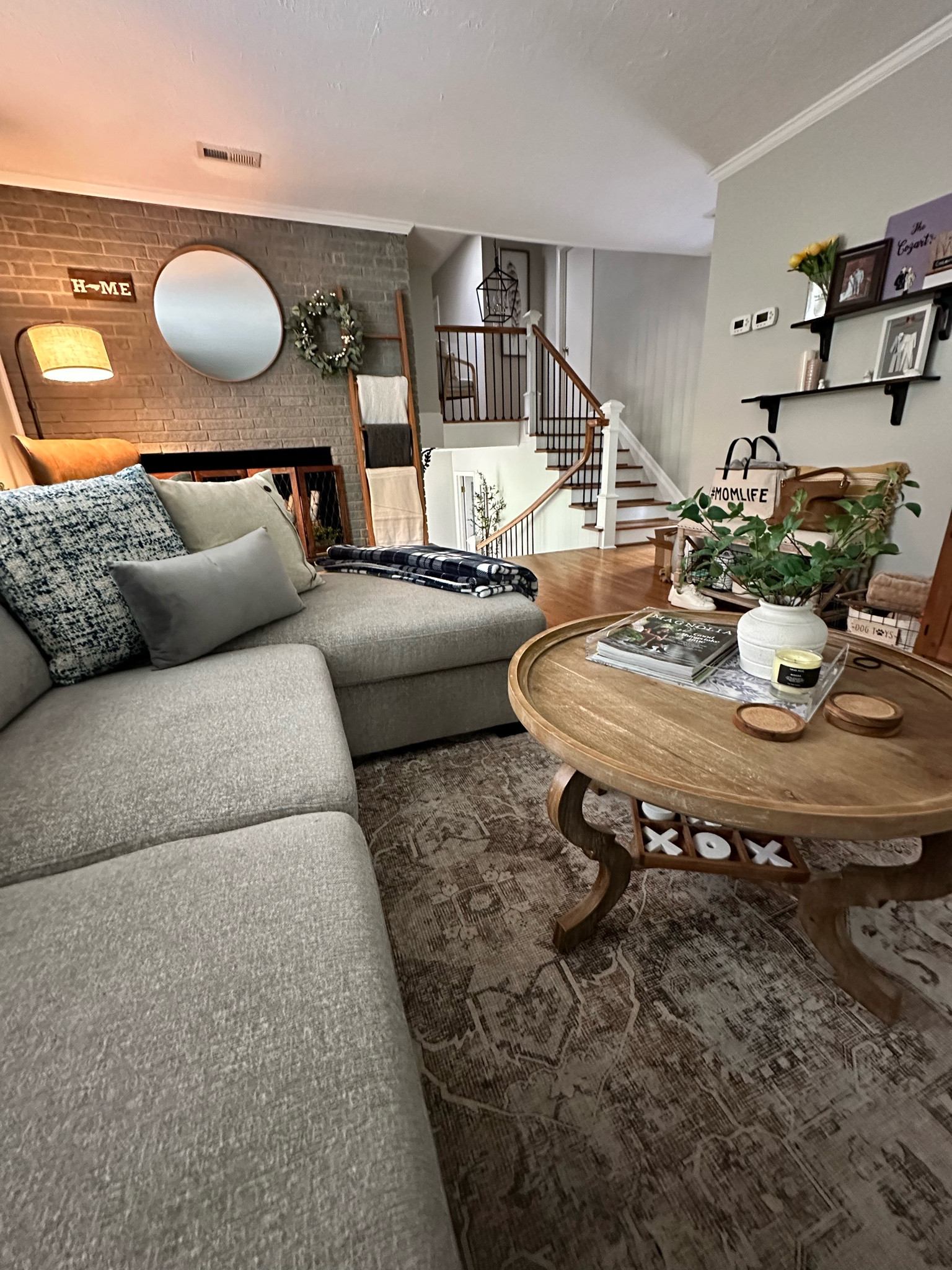 I love my living room, it’s so comfortable and peaceful. 🥰
• Teal Throw Pillow is from Kirklands. 
• Acrylic Tray is from Taylor Gray.
• Sofa is from City Furniture. 


#LTKfindsunder50 #LTKfamily #LTKhome