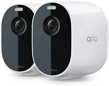 Arlo Essential Spotlight Camera - 2 Pack - Wireless Security, 1080p Video, Color Night Vision, 2 ... | Amazon (US)