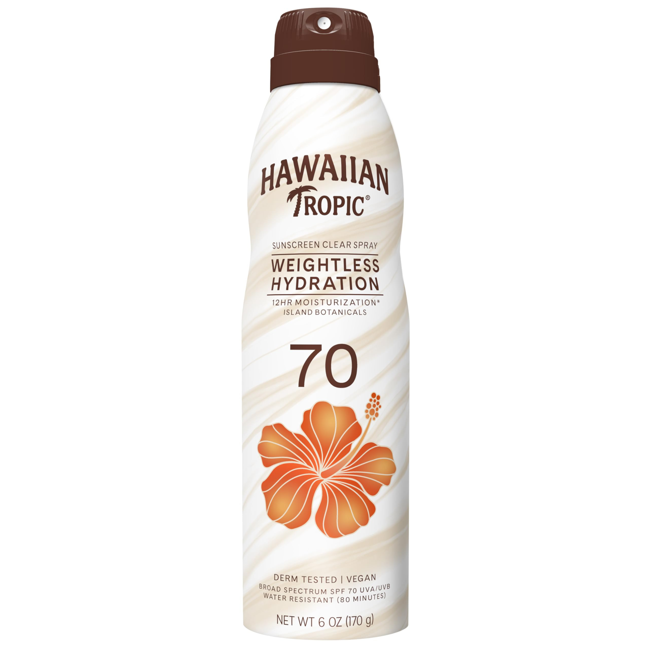 Hawaiian Tropic Weightless Hydration Sunscreen Spray SPF 70, 6oz | High SPF Sunblock, Oxybenzone ... | Amazon (US)
