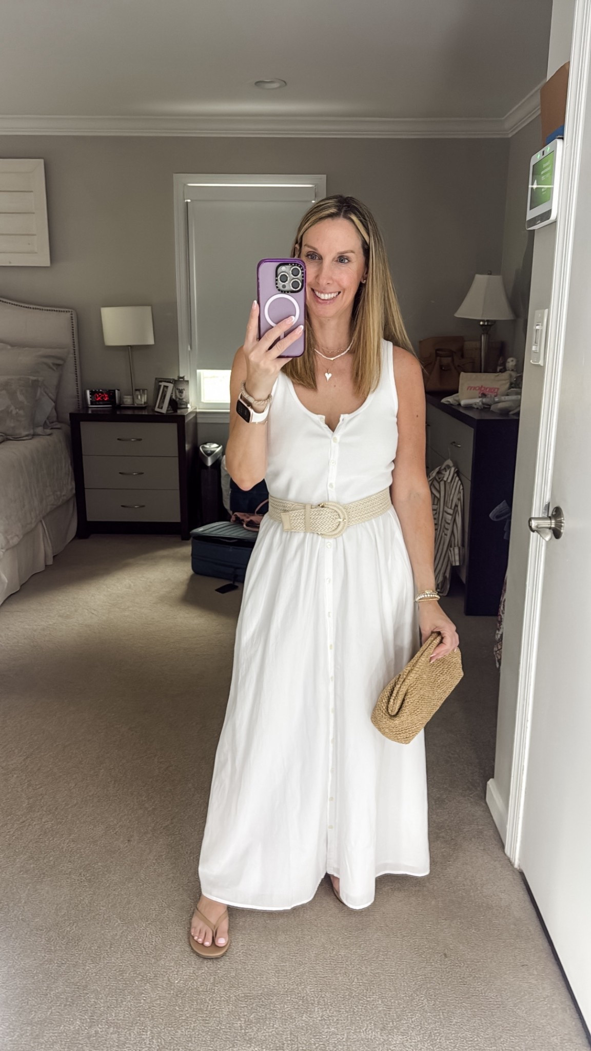 Casual white dress for casual
Family lunch event 

#LTKOver40 #LTKPetite