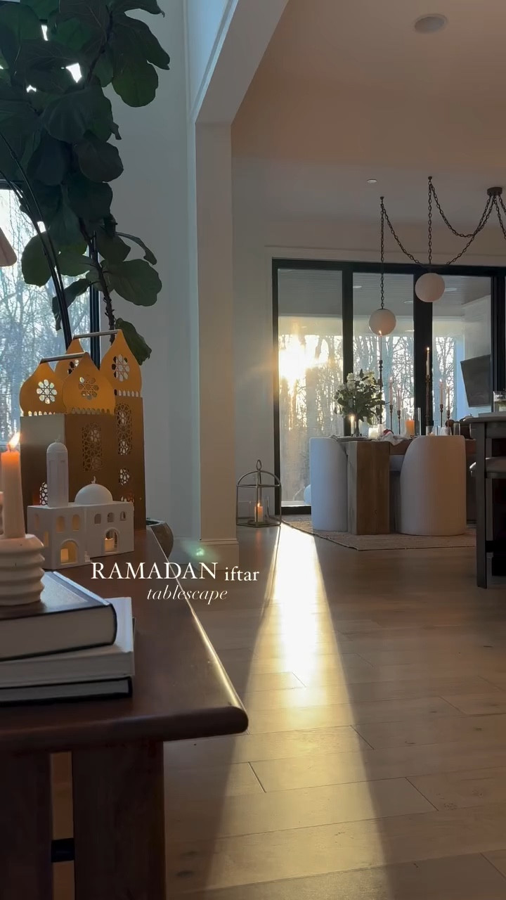 “Setting the scene” is the  perfect way to make people feel truly welcome when they come over.

Creating a vibe isn’t just about decorations ..it’s about setting a tone that says, you belong here, you’re safe here, you’re cared for. While this may seem excessive to some, for me it’s intentional. 

From the lighting to the little details, I want people to walk in and immediately exhale, feel cozy, and feel thought of. Taking the time to decorate and prepare delicious food is my way of loving on my guests ..it’s how I communicate warmth, intention, and hospitality without even saying a word. 

For me, hosting isn’t just having people in my home; it’s creating an experience that makes them feel seen, comfortable, and genuinely welcomed.

If you wanted the links to anything on the table comment shop and it’ll get sent to you automatically Pottery Barn Ramadan Iftar Tablescape , candlesticks, candles,m #potterybarn

White masjeds from @its.rasm 
Comment SHOP below to receive a DM with the link to this post on my LTK ⬇ https://liketk.it/556h6