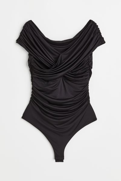 Draped Off-the-shoulder Bodysuit | H&M (US + CA)