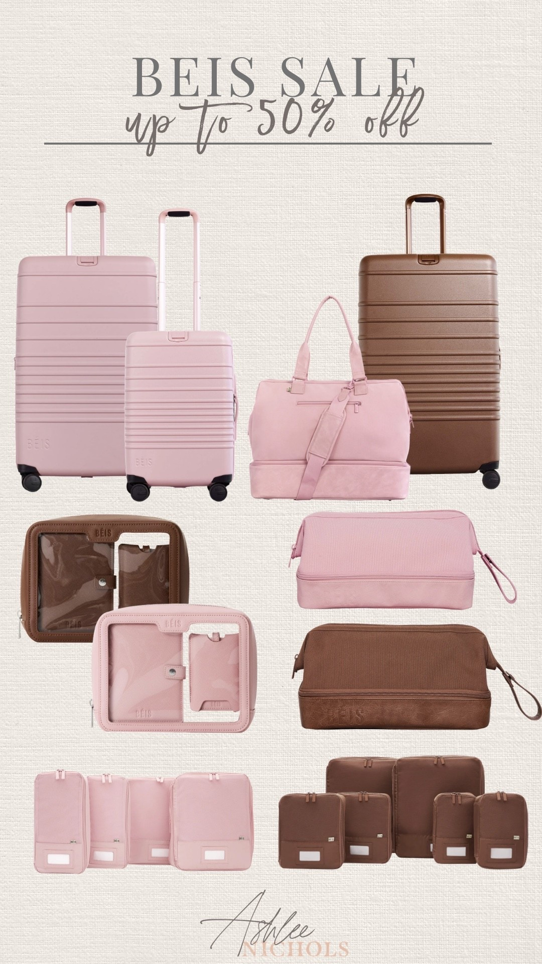 Beis warehouse Sale! Up to 50% off my favorite luggage!

Travel bag, weekender bag, carry on luggage, packing cubes 

#LTKTravel #LTKSaleAlert