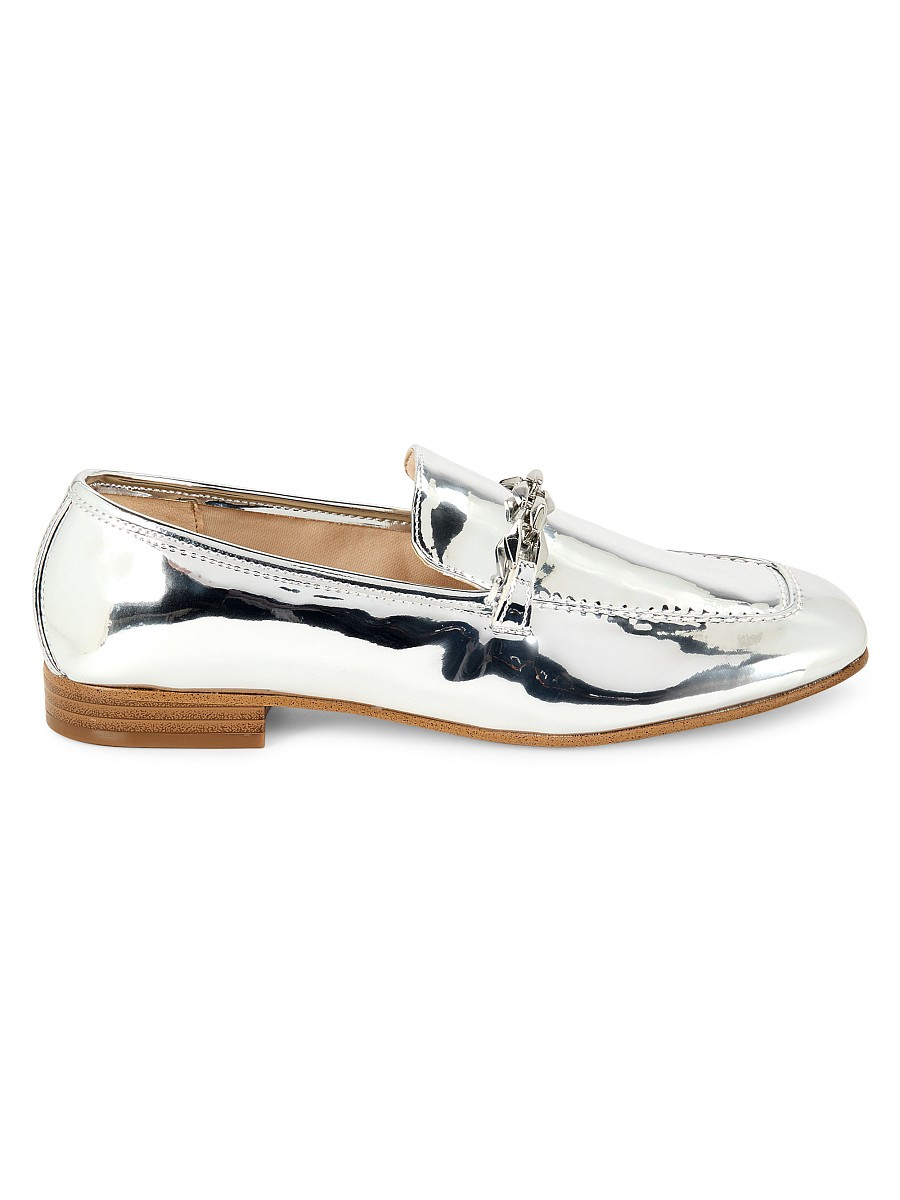 Nine West Women's Erands Metallic Loafers - Silver - Size 9.5 | Saks Fifth Avenue OFF 5TH