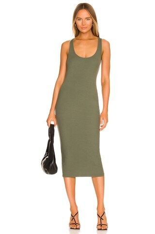 L'AGENCE Ivanna Tank Dress in Beetle from Revolve.com | Revolve Clothing (Global)