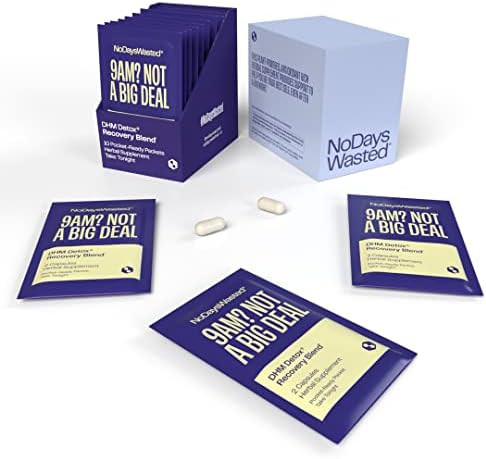 DHM Detox® - No Days Wasted® - New Look - Dihydromyricetin (DHM Supplement), Milk Thistle, Pric... | Amazon (US)