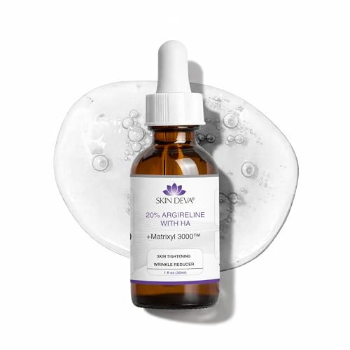 SKIN DEVA 20% Argireline Serum with Matrixyl 3000 Pure Hyaluronic Acid Serum For Face Deep Wrinkle Reducer Anti Aging Tones Skin and Stimulates Collagen Peptides Serum For Face | Amazon (US)
