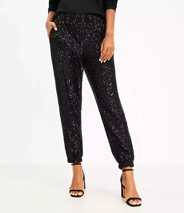 Sporty Spice//Sequin Joggers - Sincerely Savanna