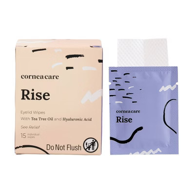 CorneaCare Rise, Cleansing & Moisturizing Eyelid Wipes with Hyaluronic Acid for Dry Eye Relief - 15ct | Target