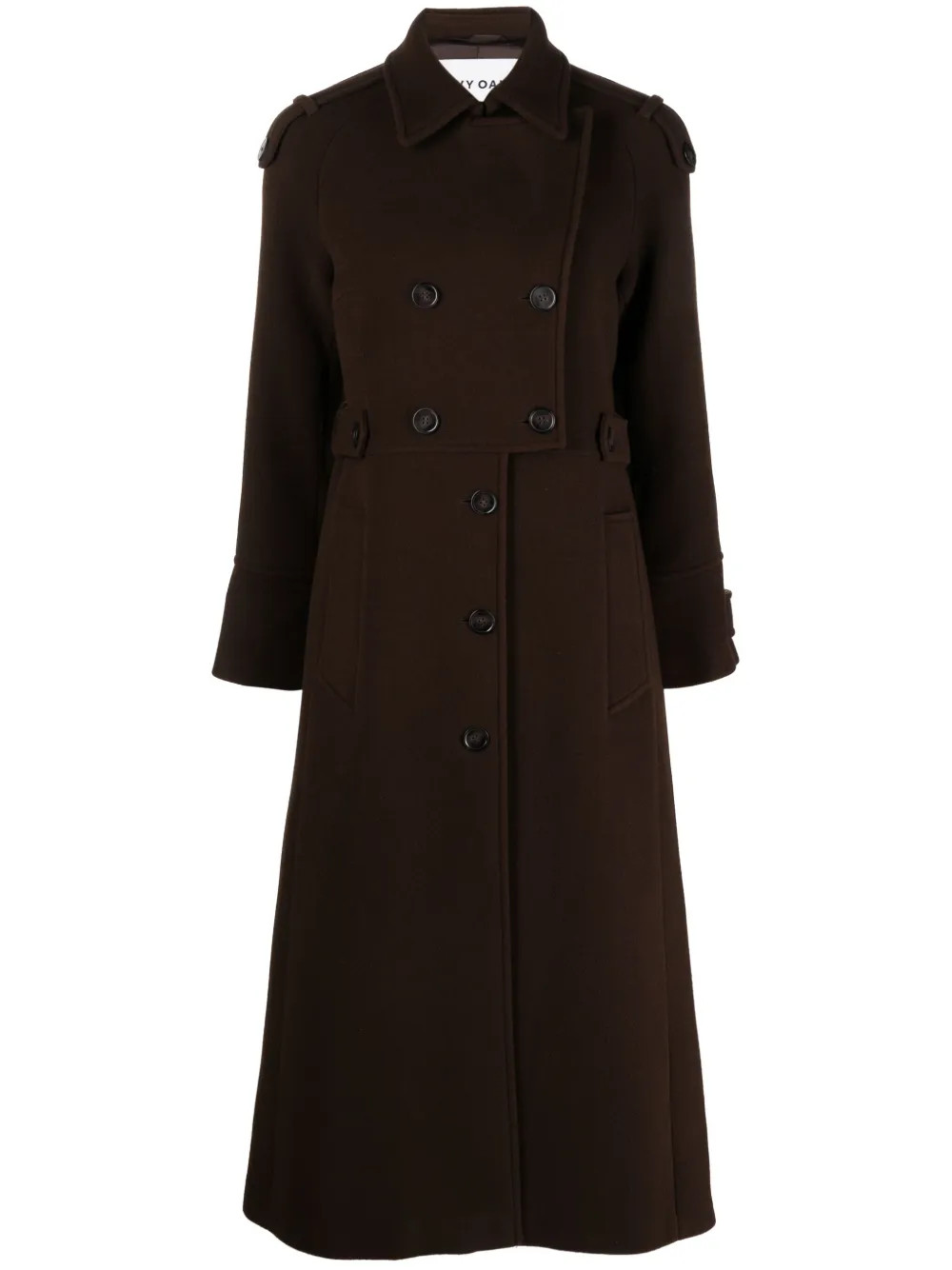 IVY OAK double-breasted Notched Coat - Farfetch | Farfetch Global