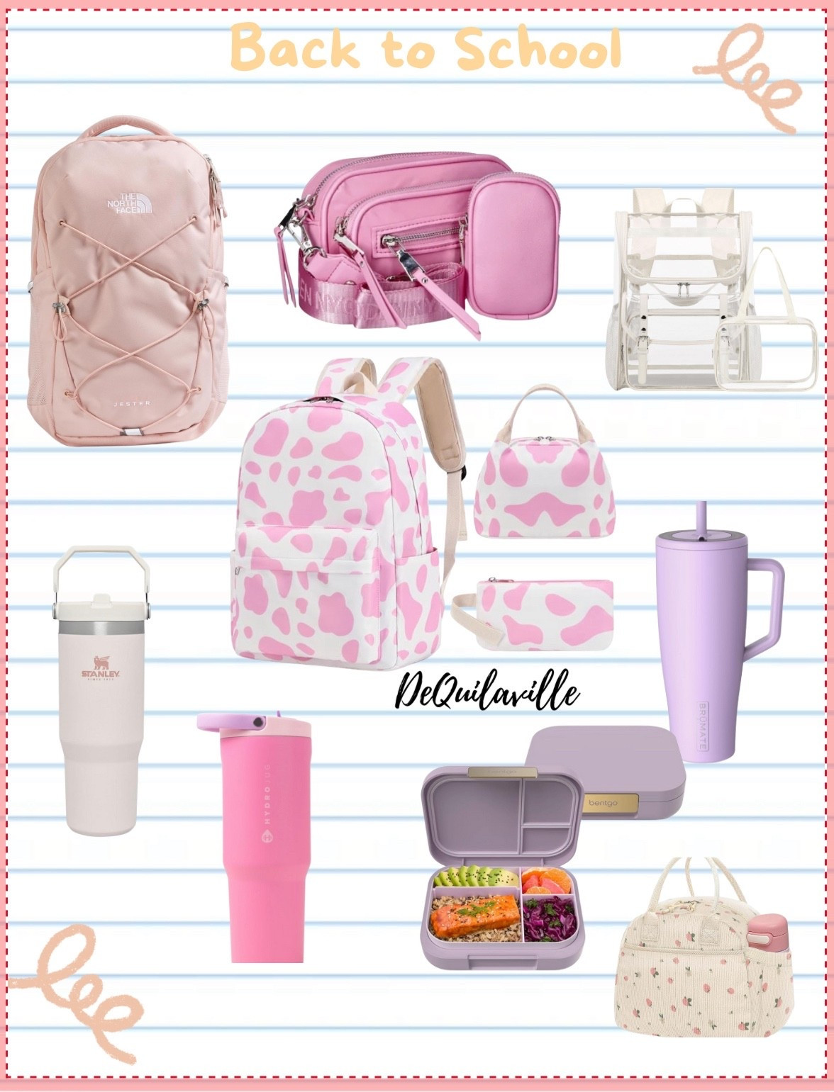 The perfect back to school essentials.. Back to school gear.
 Check out these must have backpacks, water bottles, and lunchboxe for her 
#ltkmom #backtoschool # girly gear

#LTKKids #LTKFindsUnder100 #LTKFamily