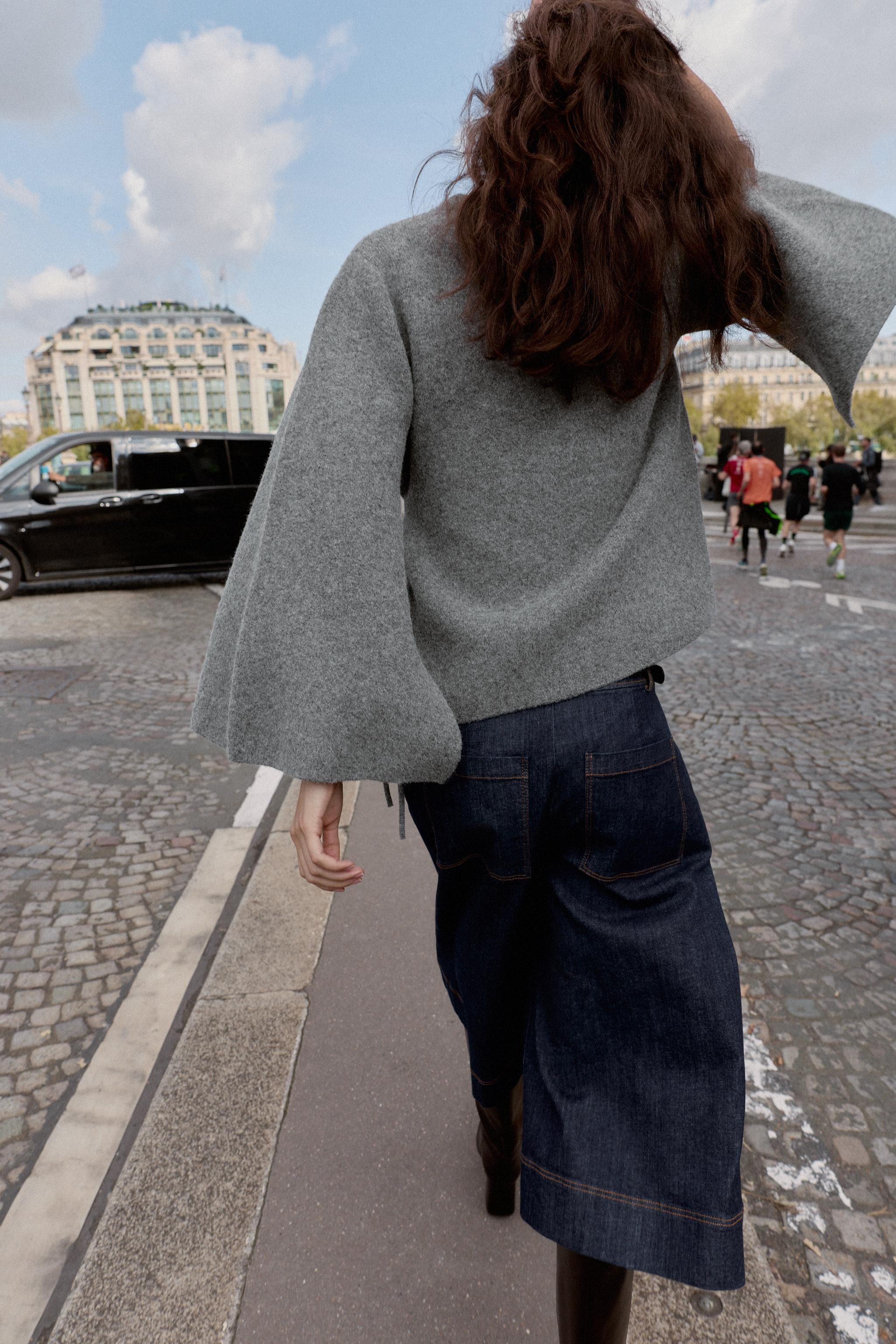 CARDIGAN WITH SLIT SLEEVES | Zara AU