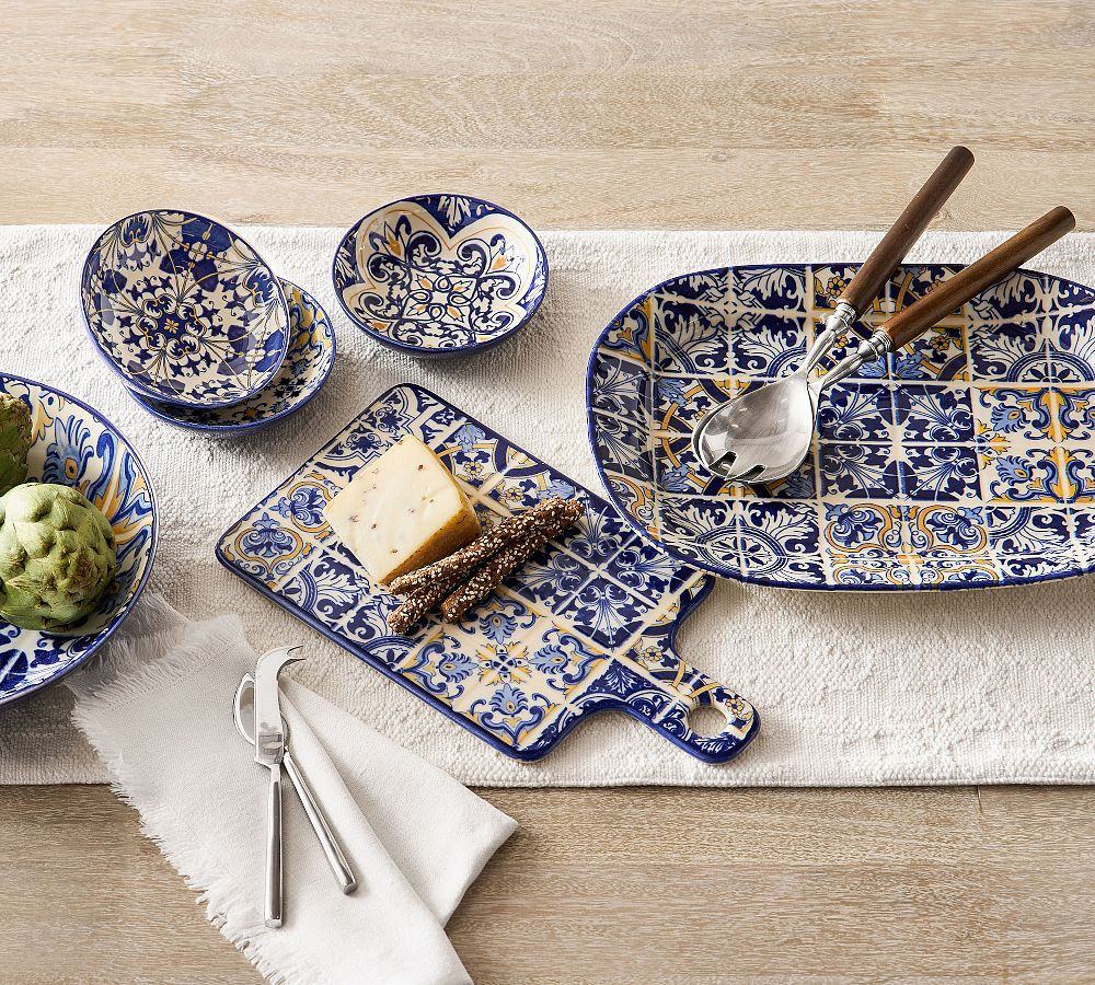 Lisbon Stoneware Serving Platter | Pottery Barn (US)