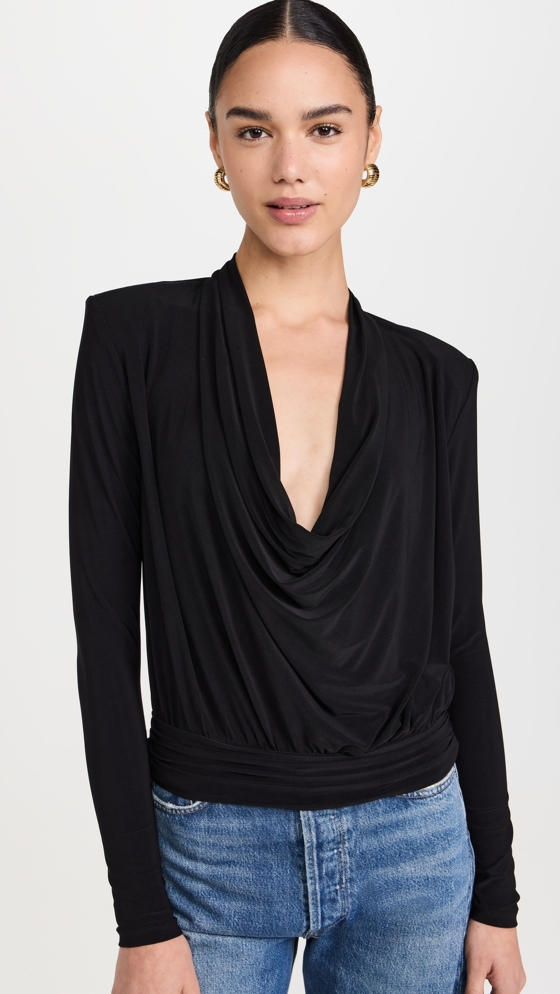 Ramy Brook Eden Blouse Black XL | Shopbop