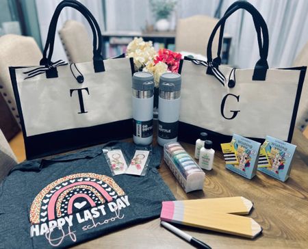 An adorable DIY gift idea for Teacher Appreciation! Fill one of these canvas initial totes with lots of fun goodies for your favorite teacher 🍎✏️

#teacherappreciation #giftideas #DIY #amazon

#LTKunder50 #LTKGiftGuide #LTKitbag