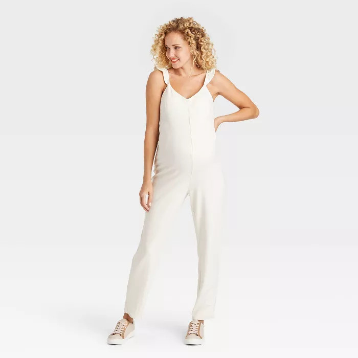The Nines by HATCH™ Flutter Short Sleeve Maternity Jumpsuit | Target