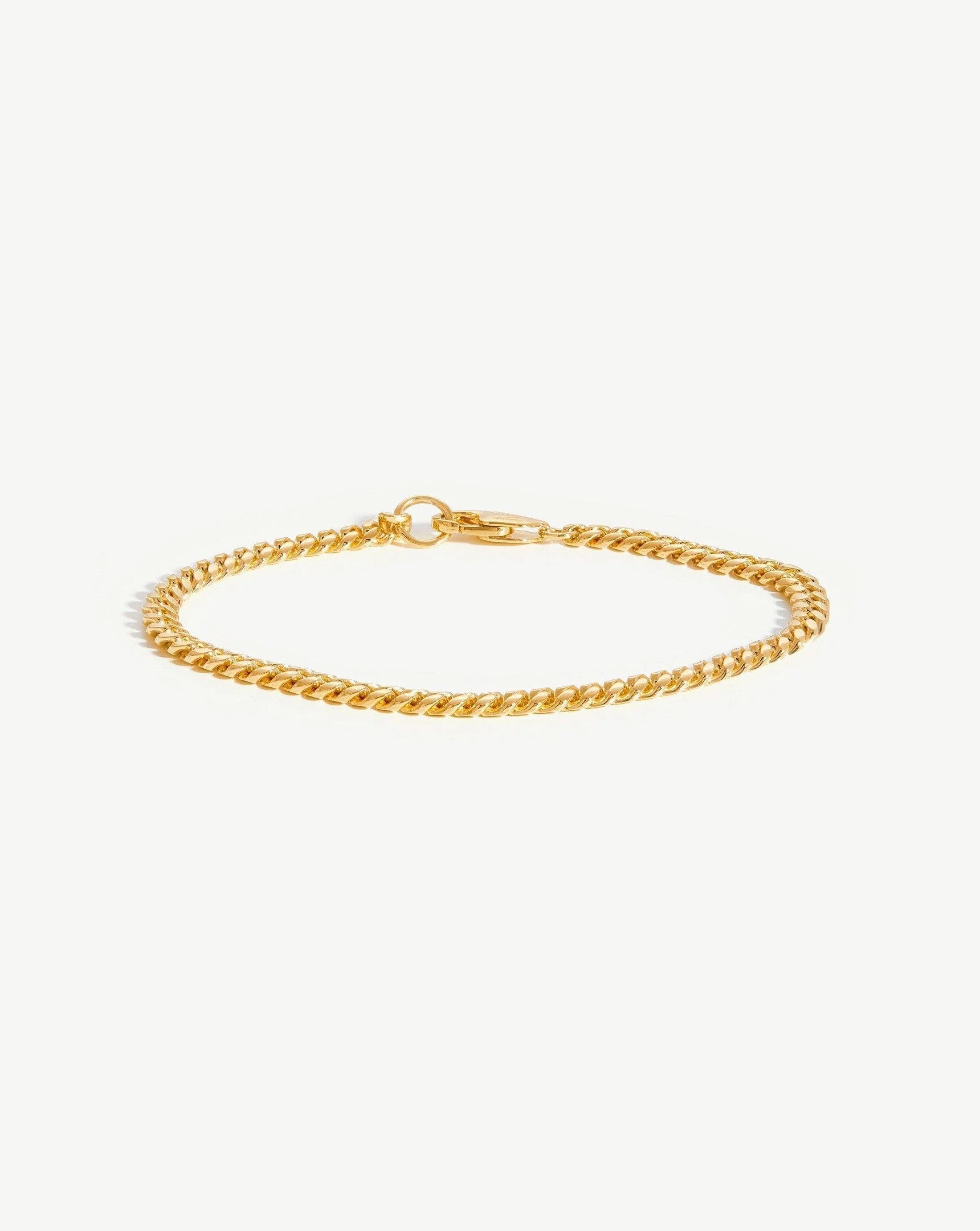 Round Curb Gold Chain Bracelet | Missoma UK | Missoma UK