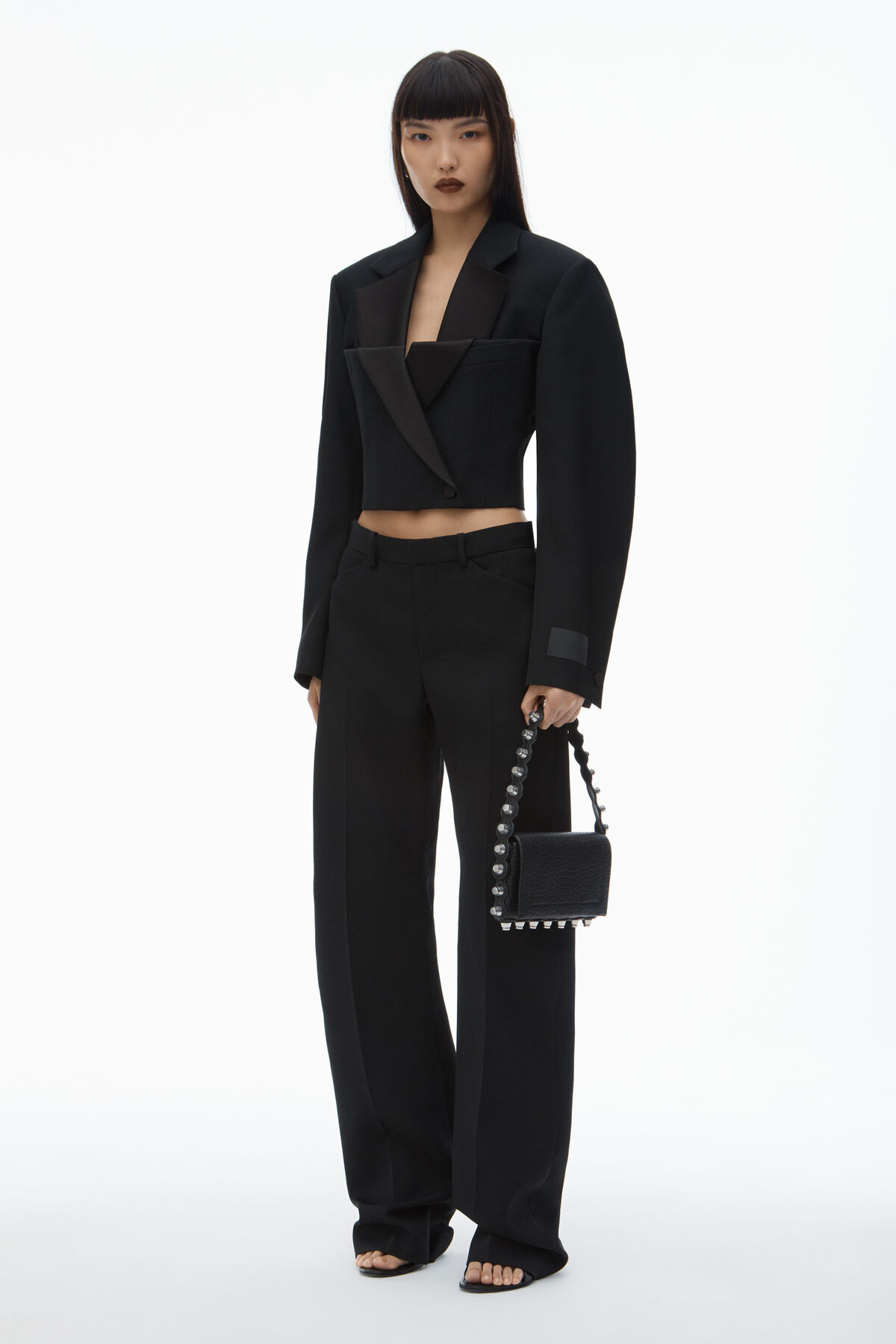 Double-Breasted Tuxedo Cropped Blazer | Alexander Wang