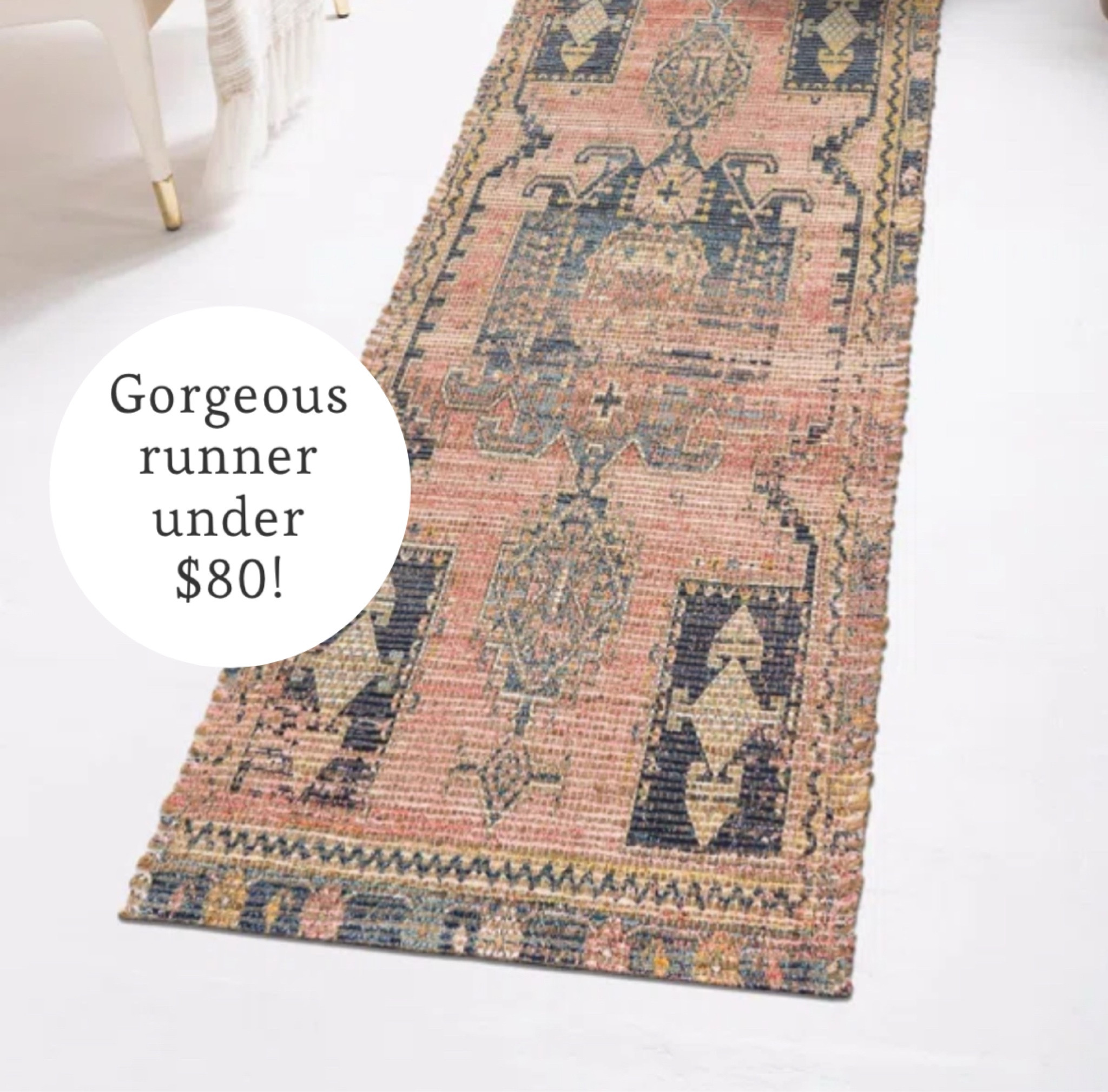 Affordable gorgeous runner with Spring colors perfect for a hallway or kitchen 🤍 

#LTKStyleTip #LTKHome #LTKSaleAlert