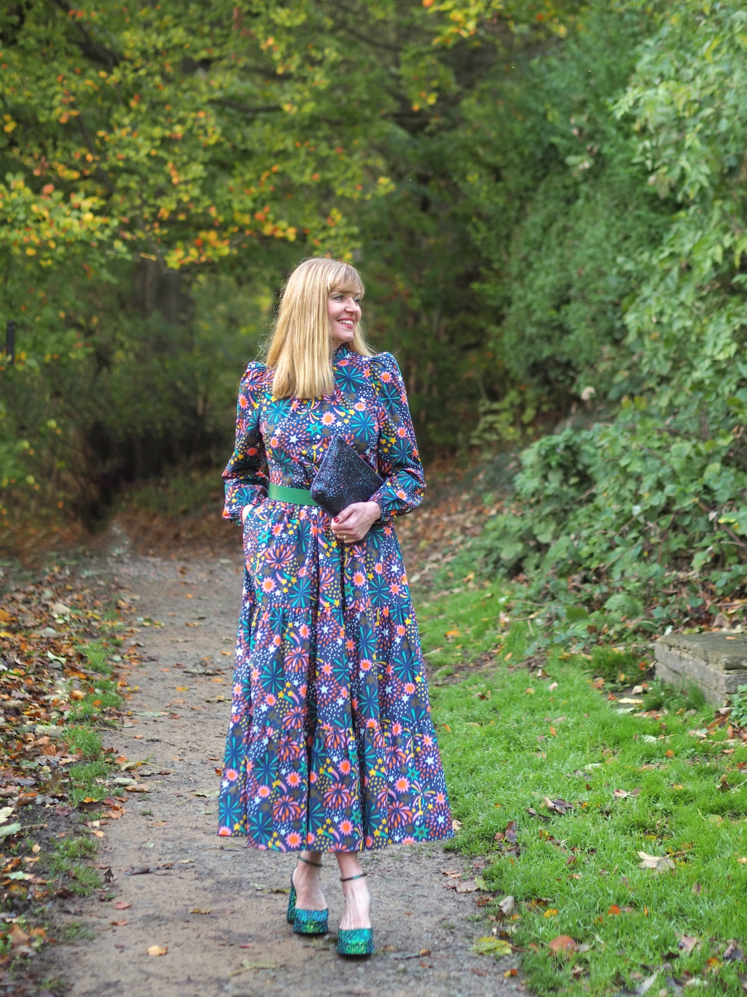 Boden mutton sleeve maxi dress. Firework print. Autumn dress. Winter dress. Christmas dress  

#LTKSeasonal #LTKeurope #LTKwedding