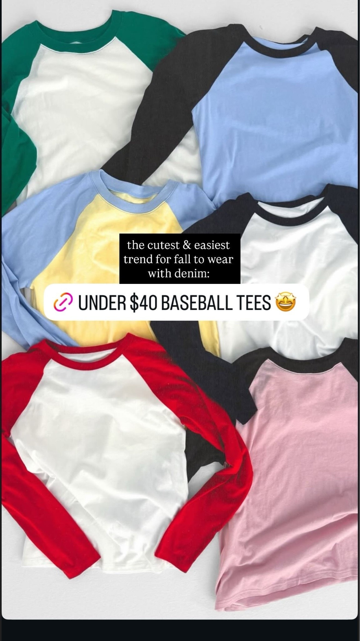 Baseball tees for fall are tending!