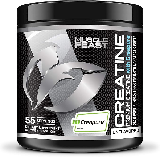 MUSCLE FEAST Creapure Creatine Monohydrate Powder | Premium Pre-Workout or Post-Workout | Easy to... | Amazon (US)