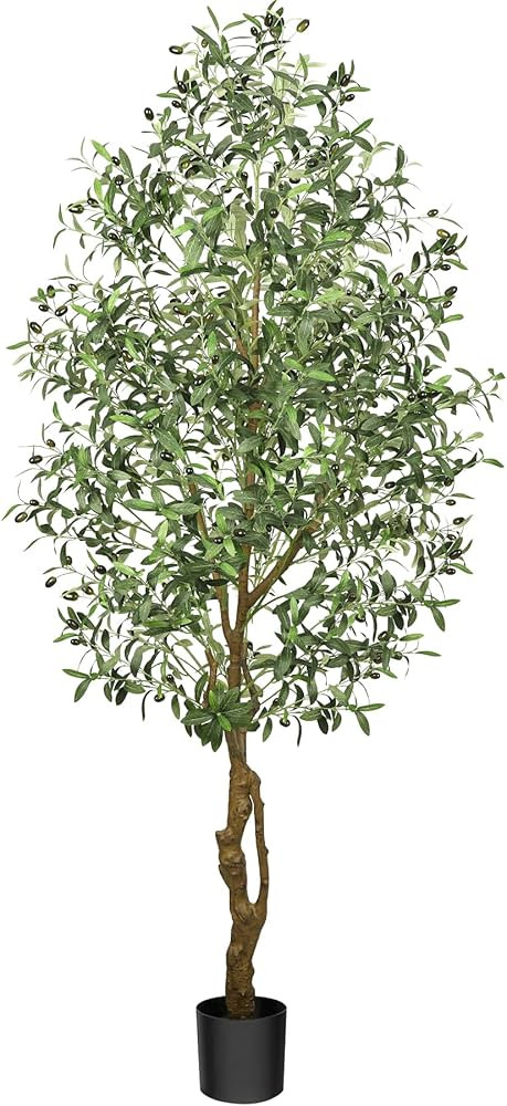 ONME Faux Olive Tree, 7ft Olive Trees Artificial Indoor with Realistic Leaves and Fruits, Artific... | Amazon (US)