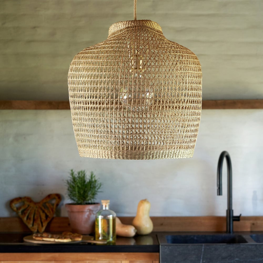 Makita 50cm Diameter Woven Grass Ceiling Light | La Redoute (UK)