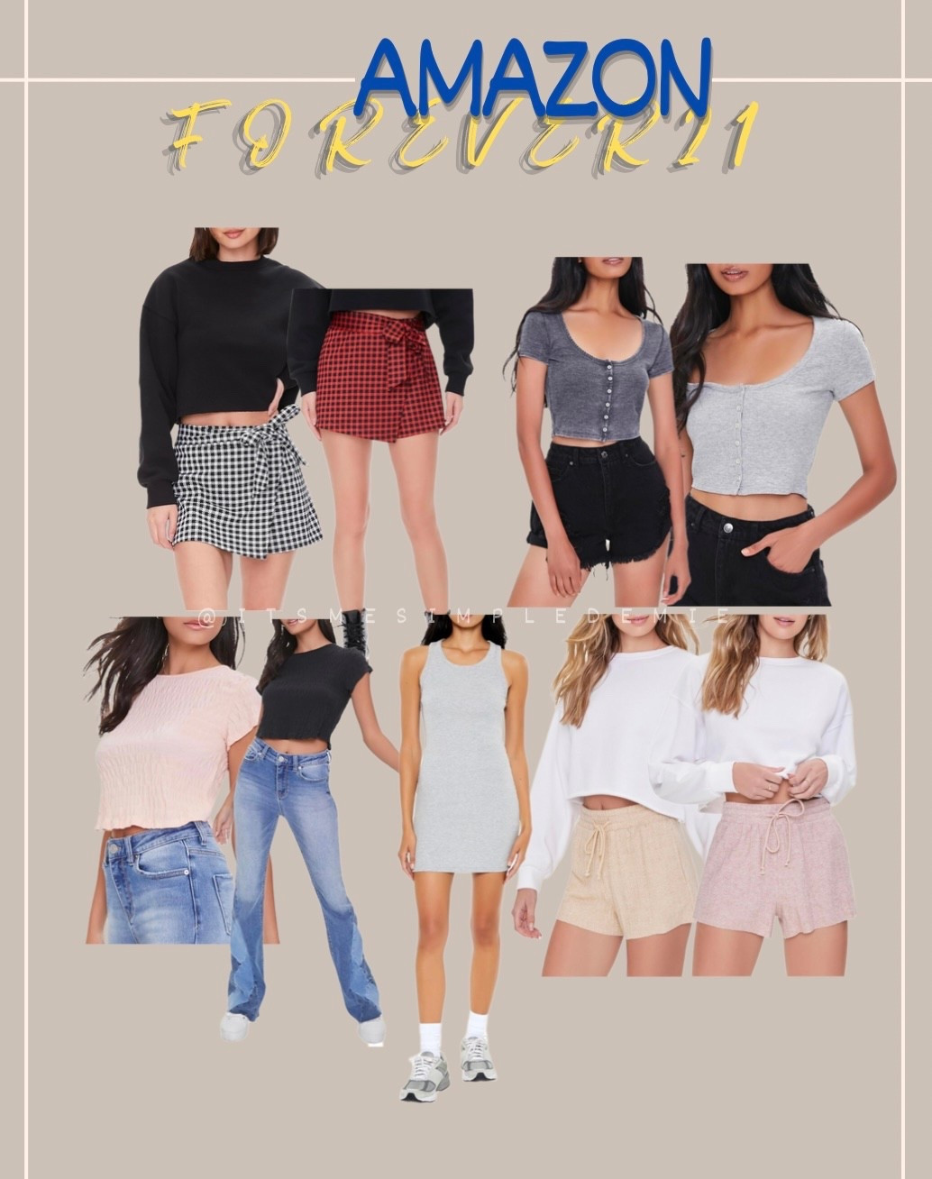 FOREVER21 on AMAZON I found clothes for under $15 
FOREVER21PrimeDeal‼️‼️‼️

#LTKPetite #LTKSaleAlert #LTKSeasonal