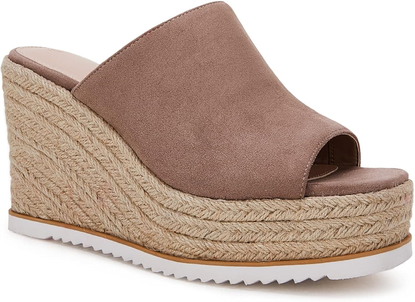 Ricristy Womens Wedge Sandals Espadrilles Peep Toe Slip On Backless Platform Casual Summer Sandal... | Amazon (US)