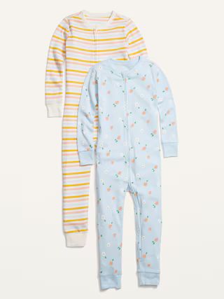 Unisex 2-Pack Printed Pajama One-Piece for Baby | Old Navy (US)