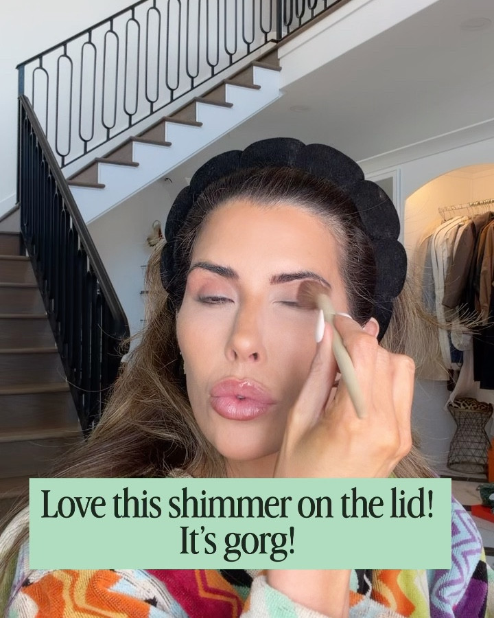 Shimmer is bronze brocade. Palette is copper charge. Neither are on sale but I have seen questions!