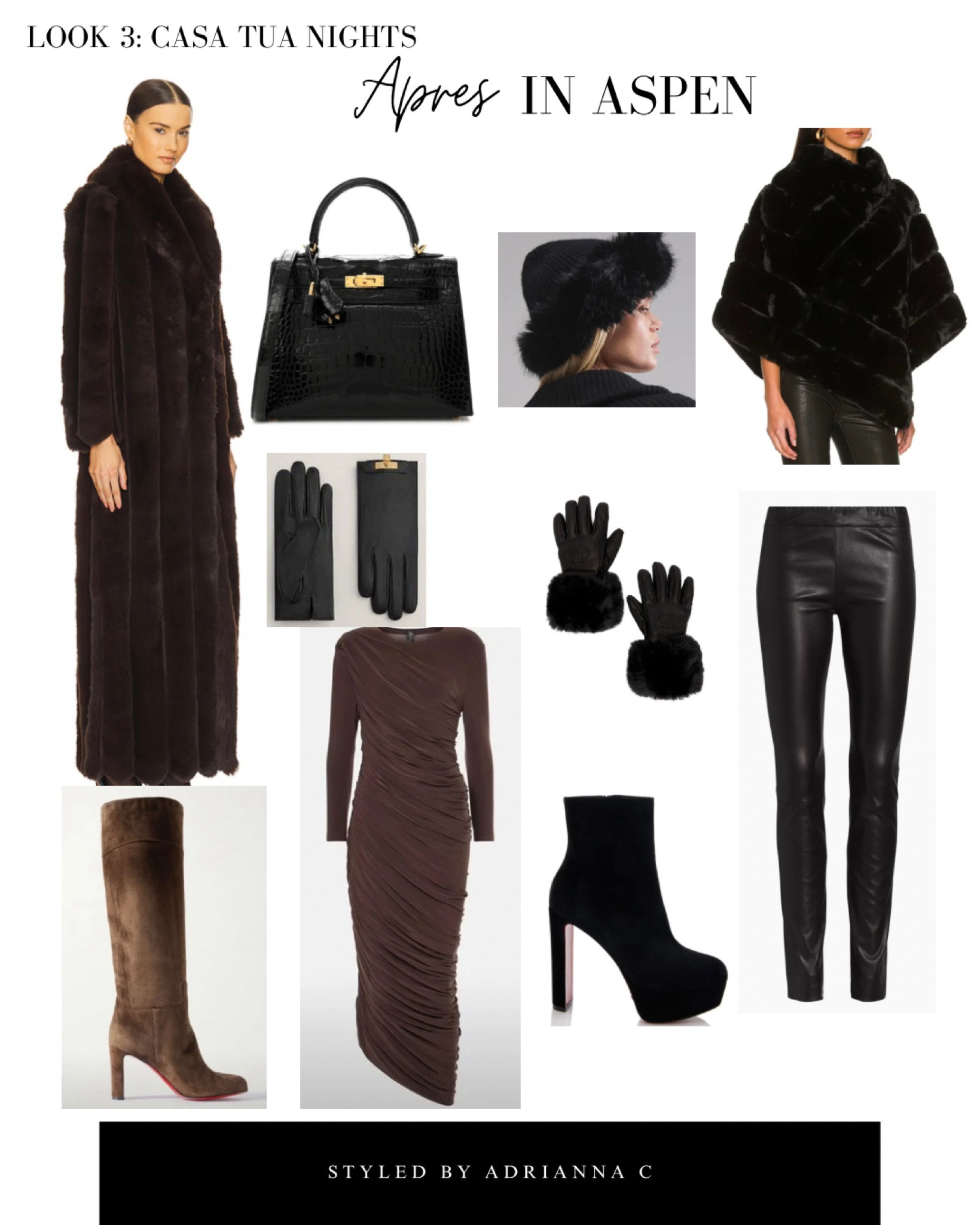 Cold night out but make it chic ❄️🖤🤎